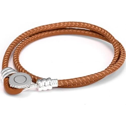 CKK Bracelet for women Men Yellow Leather Bracelets Pulseira Feminina Masculina Pulseras Mujer Moda Silver 925 Sterling jewelry