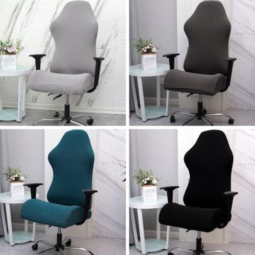 4Pcs/Set Gaming Chair Cover Spandex Office Chair Covers Elastic Armchair Seat Covers for Computer Desk Game Chairs Protector