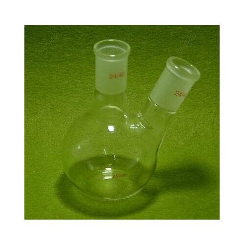 Flat Bottom Flask,250ML,24/40,2 Neck,two Neck,Chemistry Lab Glassware