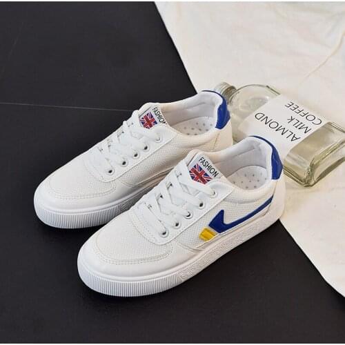 Classic Women Flats Casual Shoes Hot Sale Vulcanized Shoes Female White Sneakers Slip on Lace Up Footwear Comfort Tenis Feminino