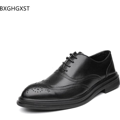 Brown Mens Wedding Dress Shoes Italian Brogue Shoe Men Oxford Suit Shoes for Men 2021 Chaussure Homme Zapatos De Hombre Sapato