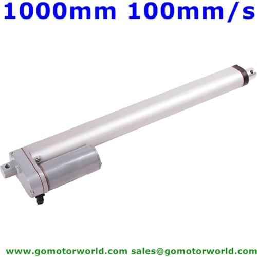 Smart industry Actuator Linear 12V 24V 1000mm Stroke 1600N load 100mm/s speed linear actuator manufacturer