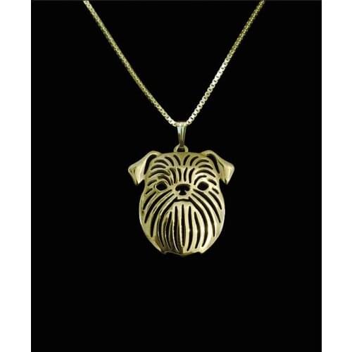 Fashion jewelry Brussels Griffon pendant Necklace women chain choker necklace Dog charm Jewelry Pet Lovers Gift Idea
