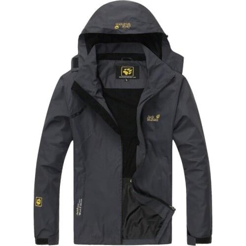 Mens outdoor single layer spring and autumn thin section waterproof windproof riding mountaineering jacket coat windbreaker