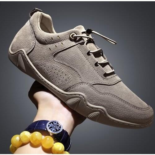 2021 Leather Men Shoes New Casual Men Shoes Loafers Waterproof Lightweight Handmade Outdoor Fashion Sneakers Men Shoes Non Slip