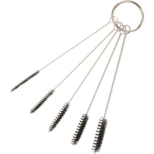 Pack of 5 Needle Airbrush Spray Nozzle Tattoo Cleaning Brush Accessories