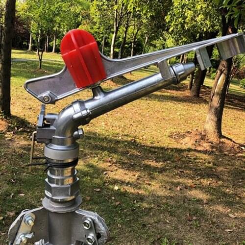 Zinc Alloy Nozzle Irrigation Sprinkler Water System 360 Degrees Adjustable Rain Spray Field Sprinklers 1.5 inch