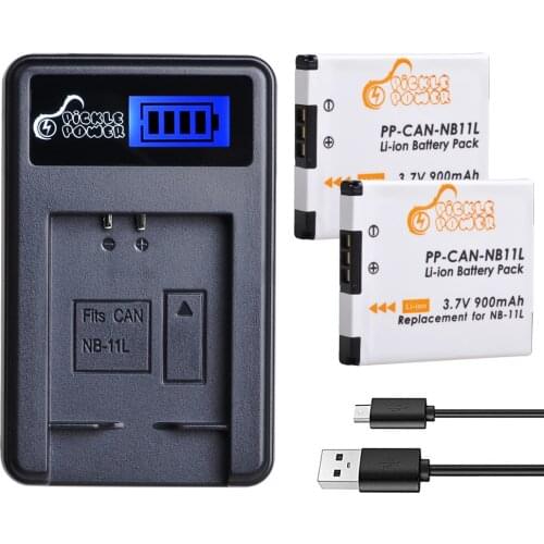 NB-11L NB11L NB 11L NB-11LH Battery &LCD Charger for Canon PowerShot A2300 IS A2400 IS A2500 A2600 A3400 IS A3500 IS ELPH 110 HS