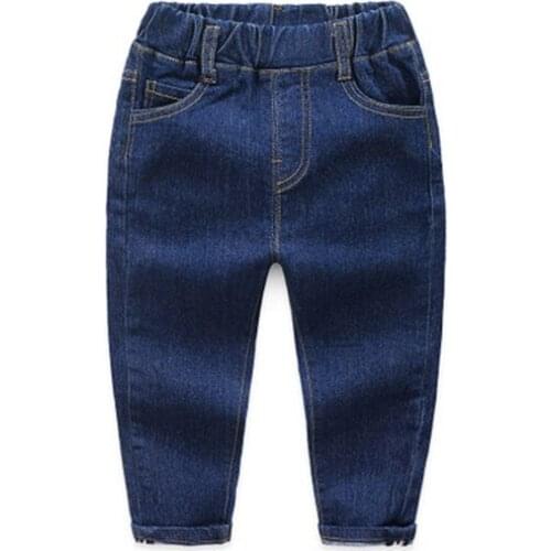 2021 new Boys girl Jeans pants Excellent quality cotton casual Trousers baby toddler Comfortable kids clothes children clothing