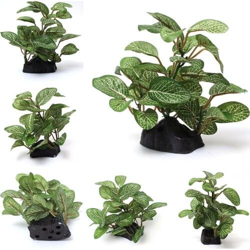 Plastic Green Underwater Plant Artifical Water Grass Aquatic Aquarium Fish Tank green purple water grass viewing decorations