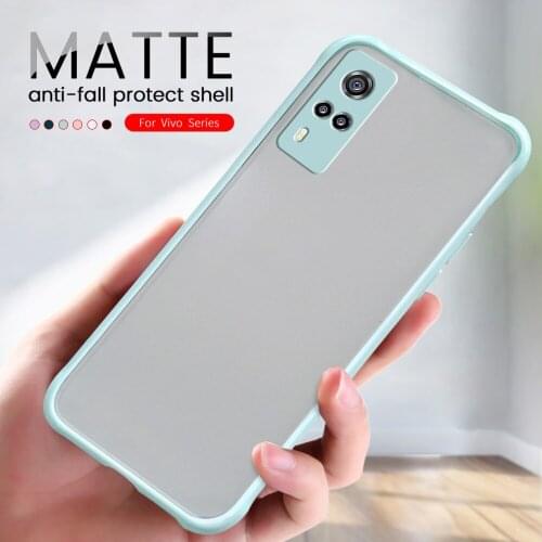 Shockproof Matte Case For Vivo Y31 Y51 Y91 Y95 Y93 Camera Lens Protection Phone Case For vivo y31 y51 y91 y95 y93 Back Shell