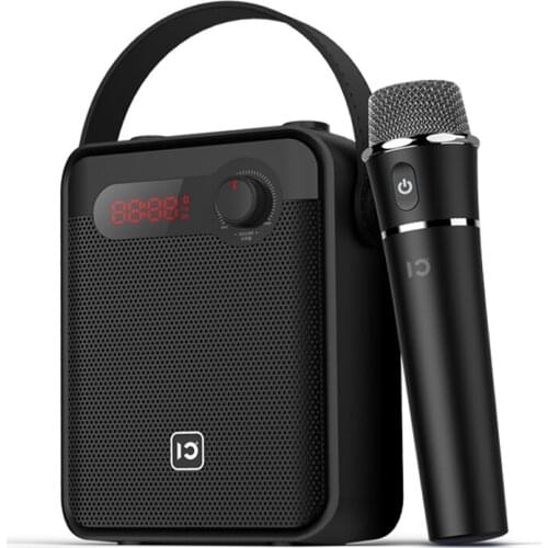 SHIDU 25W Portable Wireless Bluetooth Speaker Karaoke Audio Voice Amplifier Speakers Handheld Microphone AUX Recording FM Radio