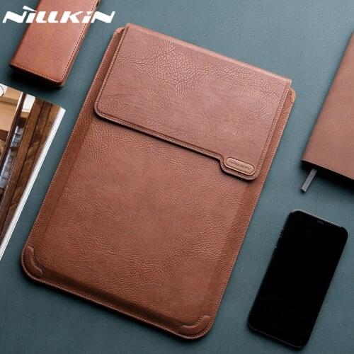 NILLKIN Laptop Bag Under 16. / 14 inch Laptop Waterproof Genuine Soft Leather Bag for Macbook Notebook Protector Cover Housing