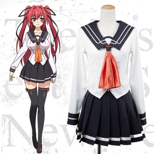 High-Q Unisex Anime Cos The Testament of Sister New Devil Naruse Mio Uniform Daily Cosplay Costumes Suit Sets