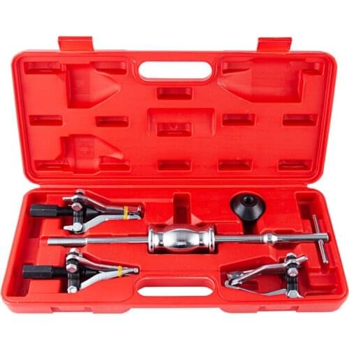 Sliding hammer puller with inner and outer bearing, multifunctional tool for disassembly, multifunctional three-jaw extractor