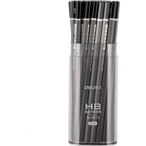 1pcs Deli 58114 pencil HB six horns of log quality lead gift pencil pencil writing sketch drawing package