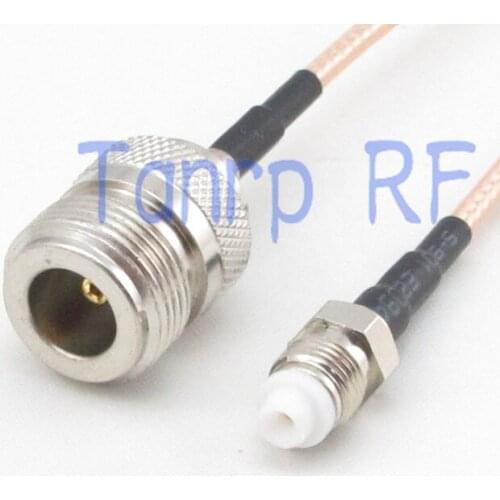 15CM Pigtail coaxial jumper cable RG316 extension cord 6inch N female jack to FME female RF adapter connector