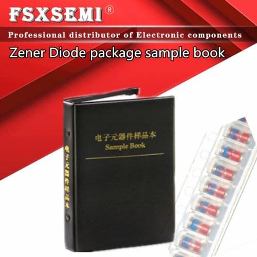 26values/35values X25pcs SMD Zener Diode package sample book 2v-47v LL4148 3.3V 3.9V 6.2V 9.1V 11V 12V 22V 33V 39V 4.7 LL34 1206