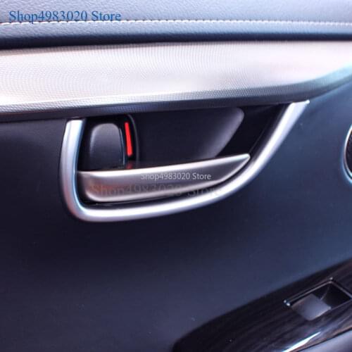 4 Pcs For LEXUS NX NX200T NX300T 2015 2016 2017 ABS Chrome Inner Handle Bowl Frame Cover Molding Garnish Trim interior