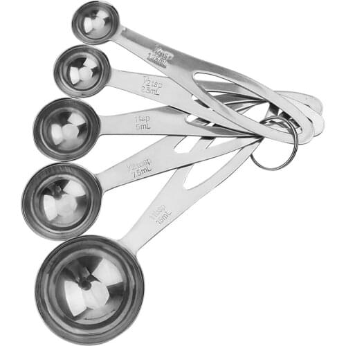 5Pcs/Set Baking Tools for Flour Food Coffee Cooking Measuring Tools Measuring Spoon with Scale Kichen Accessories