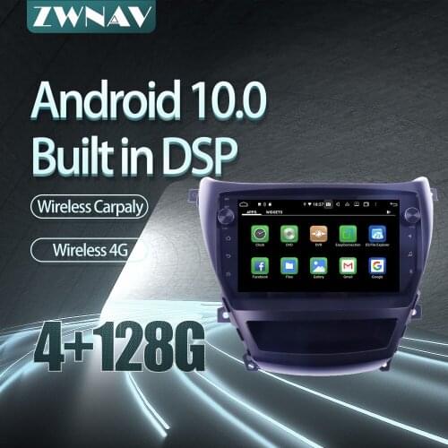 For Hyudnai Elantra 2010-2013 Car radio player Android 10 PX6 64GB GPS Navigation Multimedia Player Radio