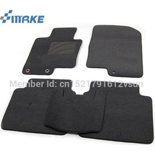 SmRKE For KIA K5 Car Floor Mats Carpets Customized Antiskid Hydrophil Fiber Front & Rear Full Set LHD RHD