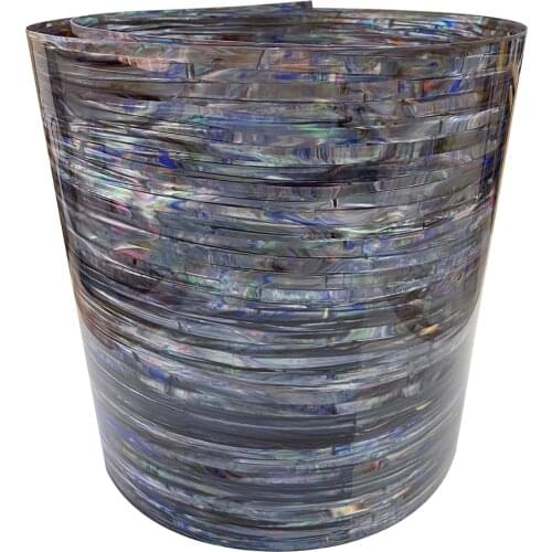 Drum Wrap 16" x 60" 0.5mm Blue Seashell Celluloid Sheet Musical Instrument Deco Sheet