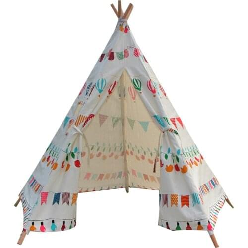 Free Love @balloon printing design Indian children tents Kids Teepee kids play house