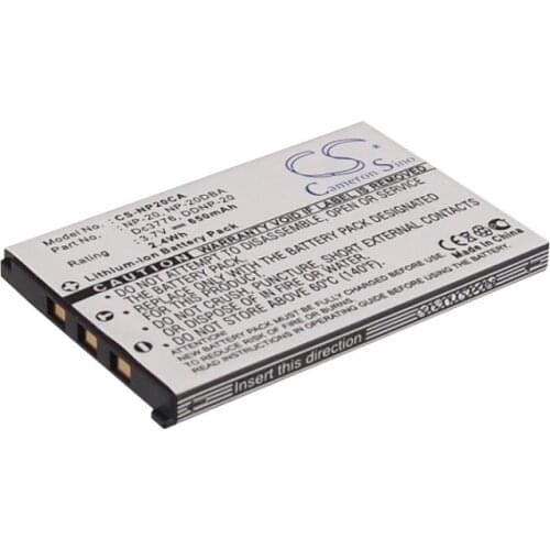 Cameron Sino Camera Replacement Li-ion Battery 650mAh For NP-20 Rollei Exilim Card EX-S880, Free Tools