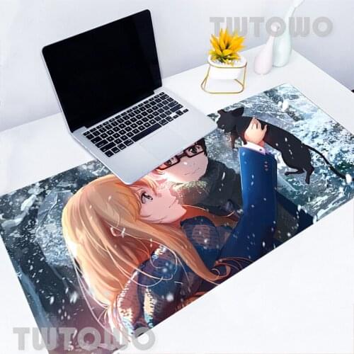 Mouse Pad Your Lie In April Mouse Pad Natural Rubber Lovely Anime Cartoon Gamer Office Decoration Laptop Desk Mat MousePad