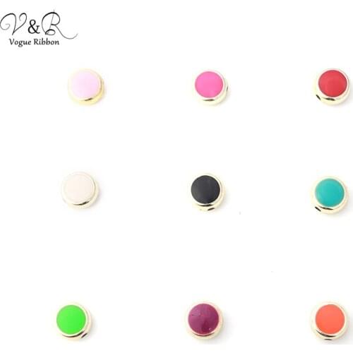 DIY Handmade Jewelry Making Round Enamel Beads Charms Pendants Accessories Componenets DIY Bracelet Findings Beads Cabochon 20mm