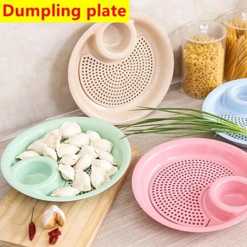 Lightweight Wheat Straw Plates, Unbreakable Eco-Friendly Reusable Plastic Plates, Salad Plates, Camping Plates, Dumplings Dish