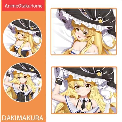 Anime Touhou Project Kirisame Marisa Cute Girl Throw Pillow Cover Hugging Body Pillowcase Otaku Bedding Dakimakura Pillow Case