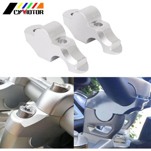 Motorcycle CNC Aluminum HandleBar Clamp Riser Adaptor For BMW R Nine T R9T 2014 2015 2016 2017 2018 14 15 16 17 18