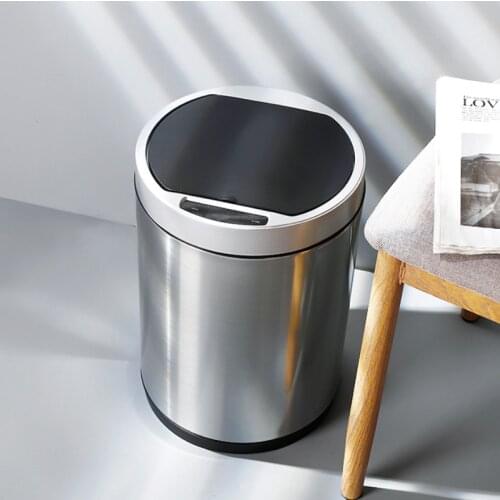 Smart Sensor Trash Can Automatic Waterproof Trash Bin Electronic Bathroom Intelligent Garbage Cubo Basura Home Waste Bins DG50WS