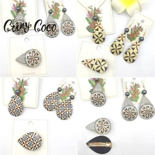 Jewelry Sets Necklaces Earrings Fashion Girl Hairpin Hair Jewellery Set Cring Coco Acrylic for Women 2021 Original Design 3 Pcs