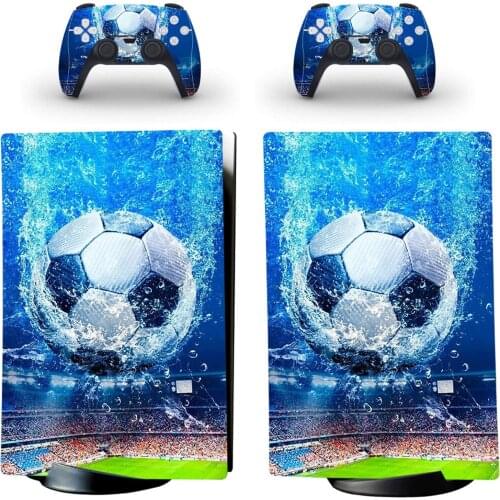 Football PS5 Standard Disc Edition Skin Sticker Decal Cover for PlayStation 5 Console & Controller PS5 Skin Sticker Vinyl