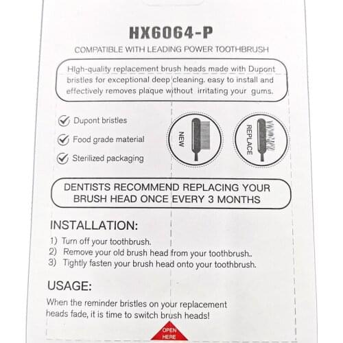 80pcs HX6064P Electric Toothbrush Heads for Ph Soni Care Replacement HX6780 HX6781 HX6902 HX6910 HX6911 HX9044 HX6074 HX9024