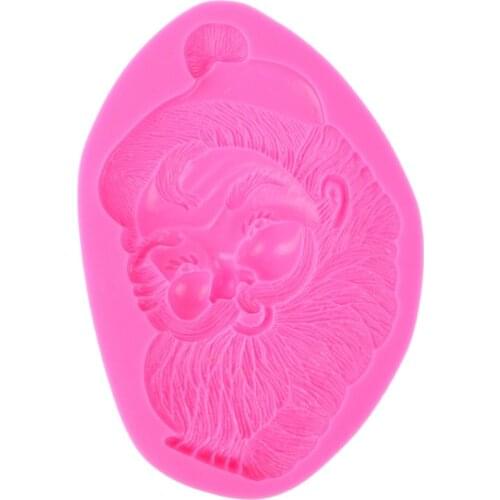 New Santa Claus Mold DIY Silicone Cake Mold Chocolate Mould Father Christmas Soap Molds Cake Tools Kitchen Accessories E604