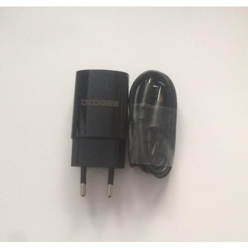 New Travel Charger + USB Cable USB Line For Doogee T5 MTK6753 Octa Core IP67 5.0 Inch 1280x720 Free Shipping