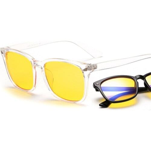Anti Blue Light Glasses Men Women Computer Gaming Goggles Blue Light Blocking Glasses Dark Yellow Reduce Eye Strain