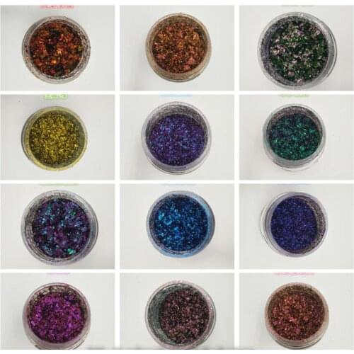 Wholesale Very Beautiful Holographic Chameleon Flake Glitter Dust 10 g