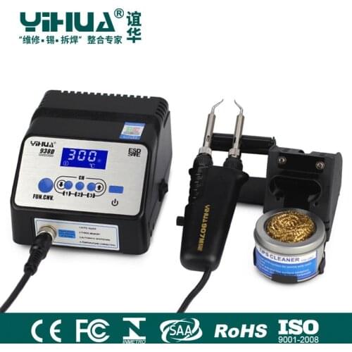Yihua 938D Dual-channel Digital Display Soldering Station Lead-free Anti-static Dual Electric Soldering Iron Soldering Station