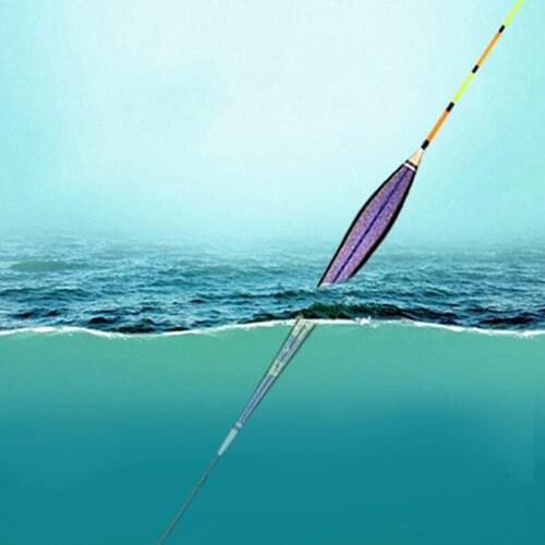 Fishing Float Thickened Tail Made of Chameleon Paint Eye Catching Fishing Gear jlrr