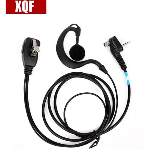 XQF 10PCS PTT Radio Earpiece MIC for Motorola MTH600 MTH650 MTH800 MTH850 Ham Radio Walkie Talkie Hf Transceiver