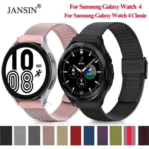 Milanese For Samsung Galaxy Watch 4 40mm 44mm Correa Stainless Steel Metal Strap For Galaxy Watch 4 Classic 42mm 46mm Bracelet