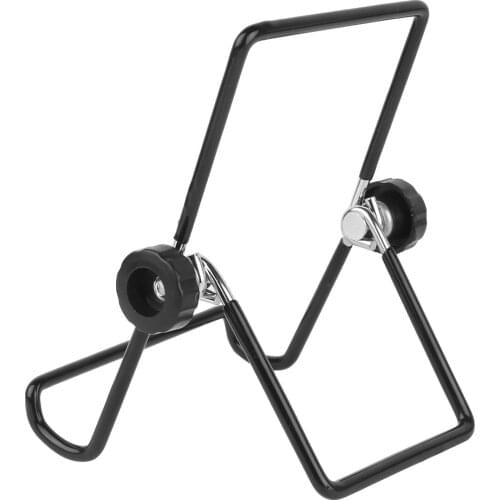 2Pcs Foldable Stainless Steel Sprouting Stands Mason Jar Lid Tablet Phone Stand Sprouter Black Non-slip Scaffolds Sprouting Jar