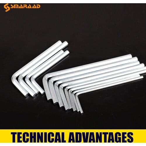 Universal Household Hexagon Allen Key Tool Kit 10Pcs 1.5/2/2.5/3/4/5/6mm Set Bicycle Repair Tool Manual Repair Tool 1.5MM-12MM