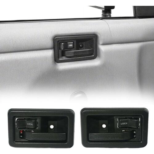 Inside Door Handles Interior Pair Left & Right 55176477AB 55176476AB for 1987-2004 Jeep Wrangler YJ TJ