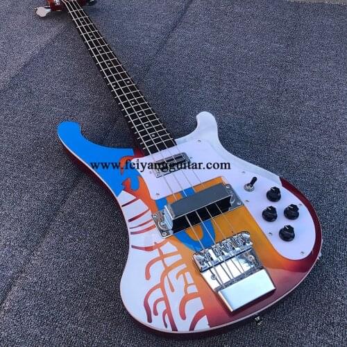 High-quality 4-string electric bass, 4003 bass, water transfer veneer, rose wood fingerboard, package freight